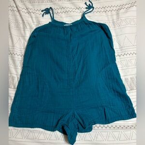 Old Navy Girls Turquoise Sleeveless Jumpsuit